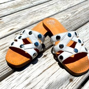 Vince Camuto White Slides